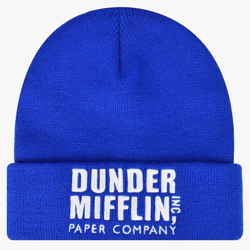 The Office Dundee Mifflin Blue Beanie